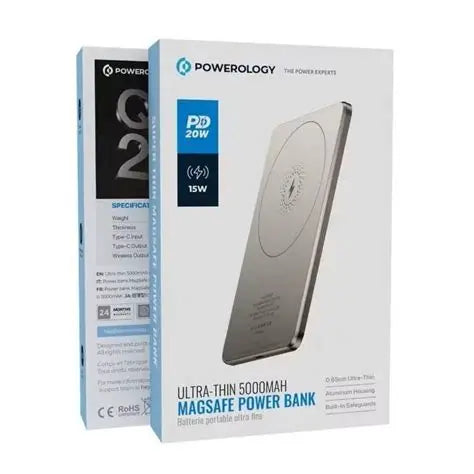 Powerology Ultra-Thin 5000mAh MagSafe Power Bank