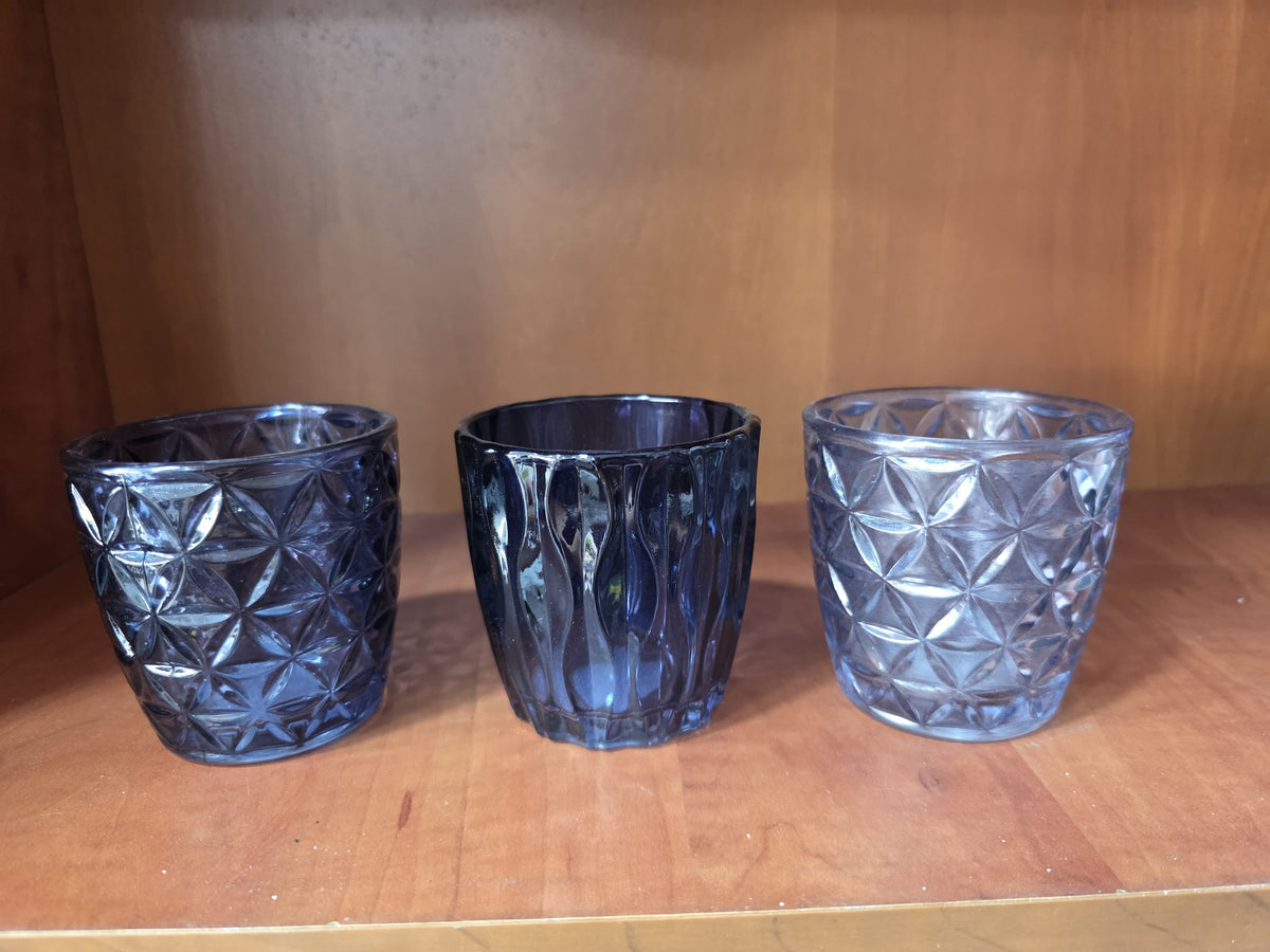 Glass Cups, Set of 3