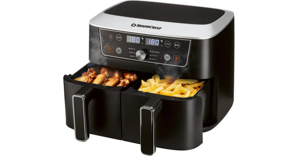 Silvercrest Dual-Zone Air Fryer SHFDD 2600 B2, 8.7 L