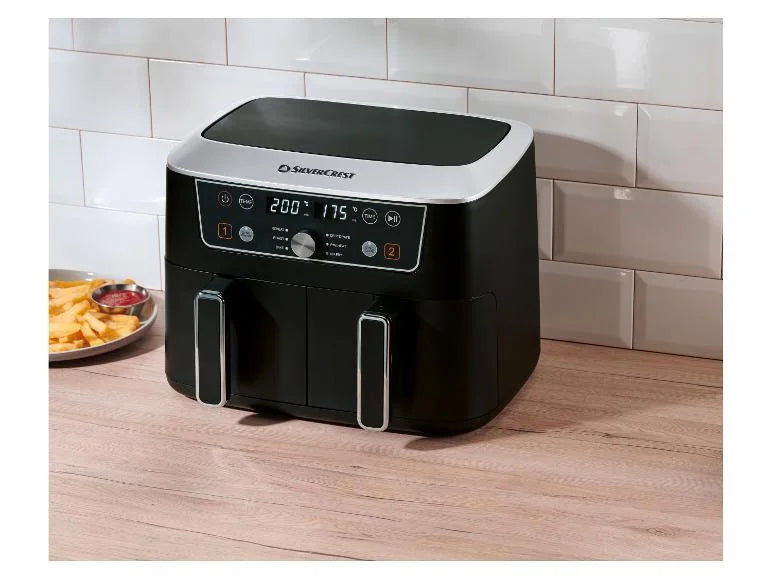 Silvercrest Dual-Zone Air Fryer SHFDD 2600 B2, 8.7 L