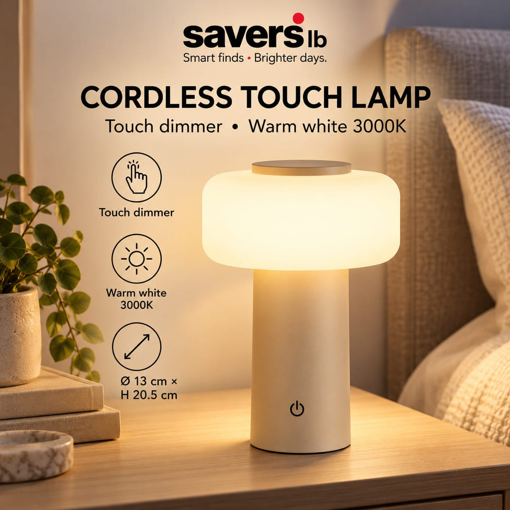 Bed side table cordless lamp