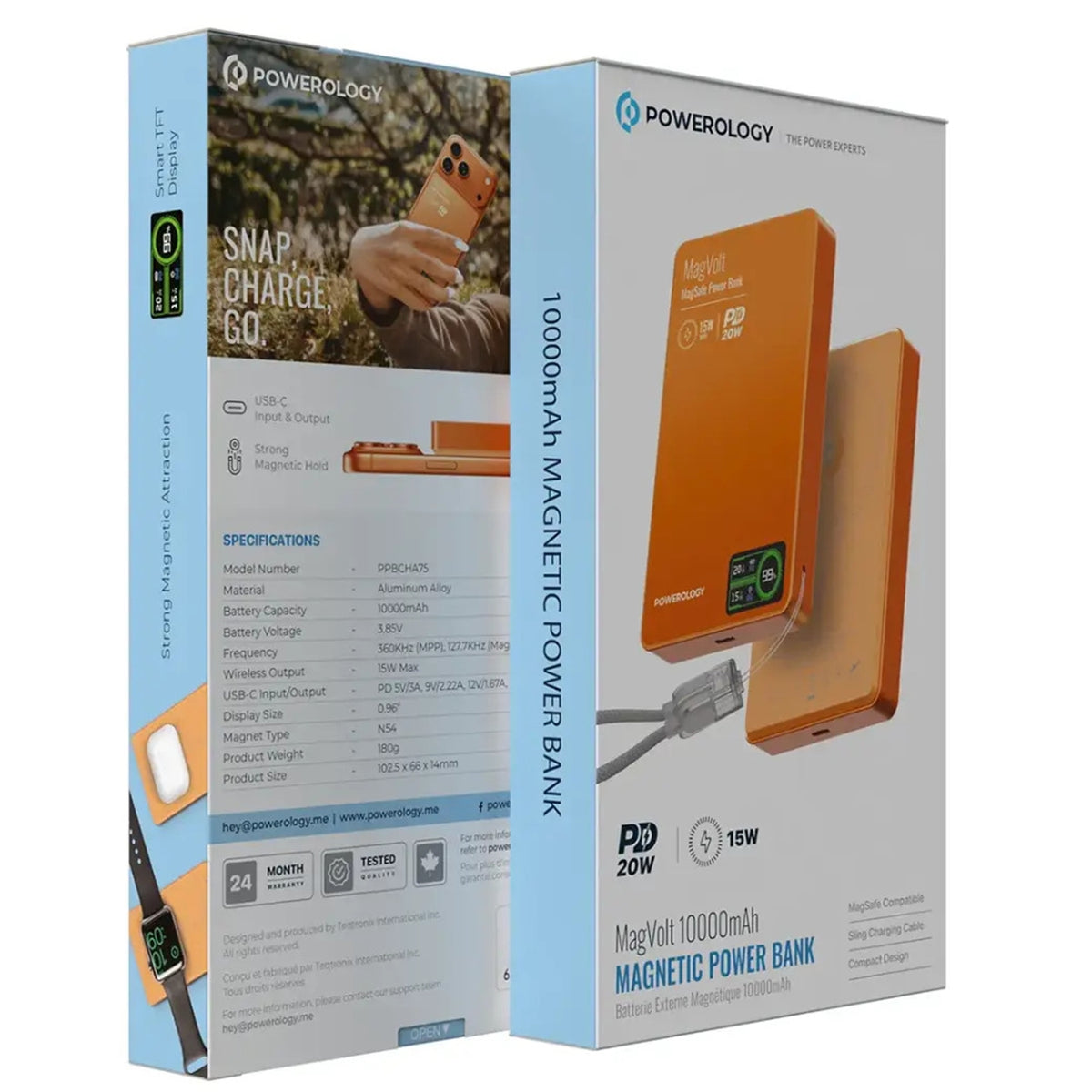 Powerology MagVolt 10000mAh Magnetic Power Bank