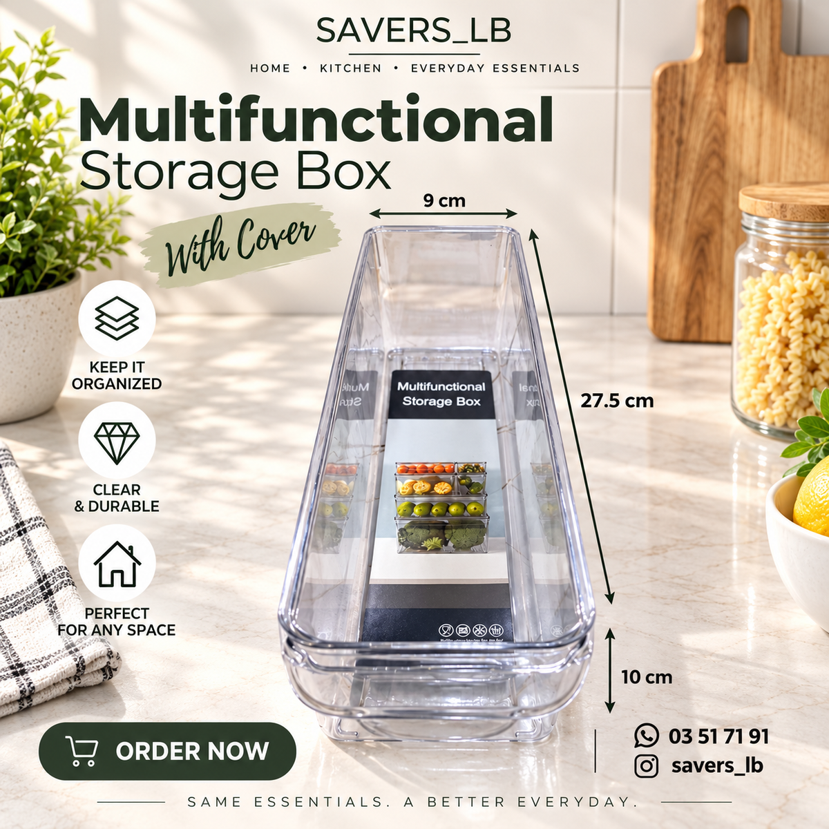 Kitchen Storage Organizer Set