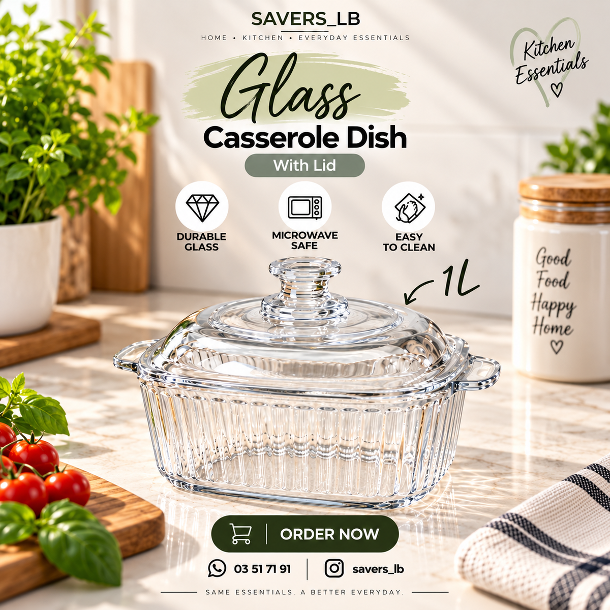 Glass Casserole Dish
