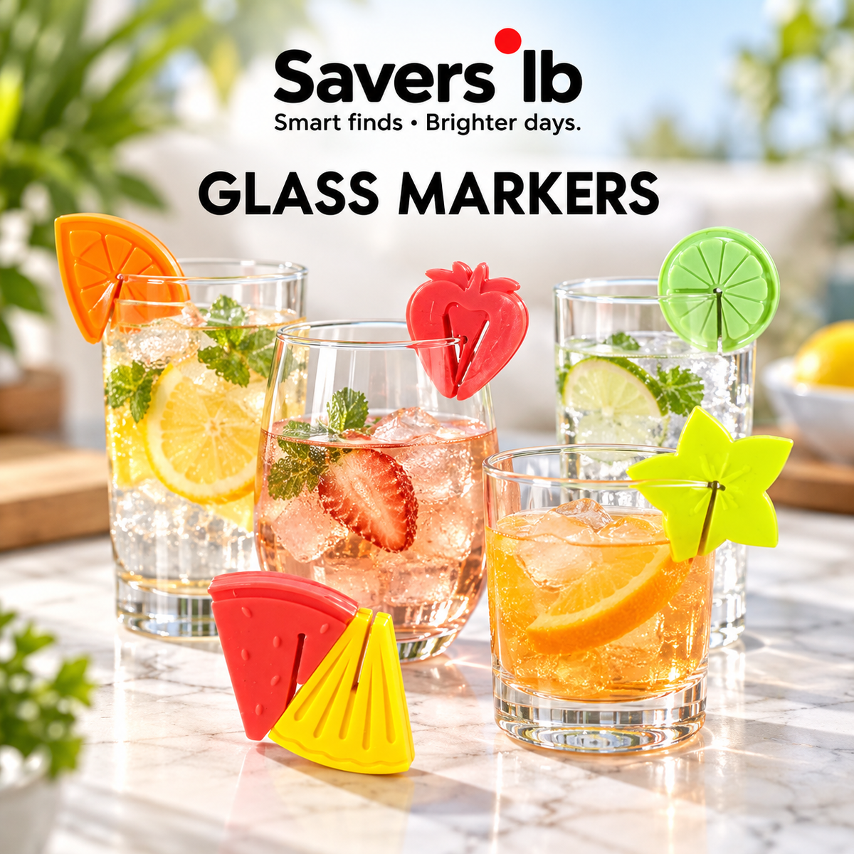 Glass markers 6pcs