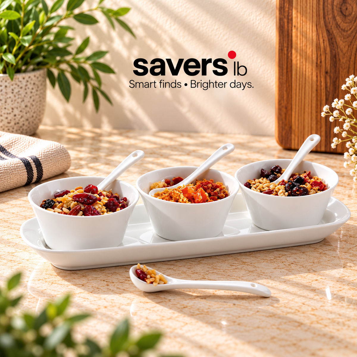 Symphony sauce set(trays+bowls+spoons)