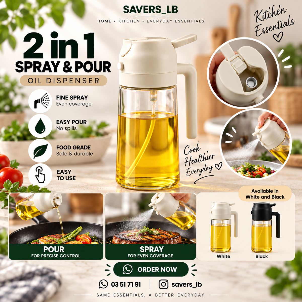 Oil Dispenser 2in1