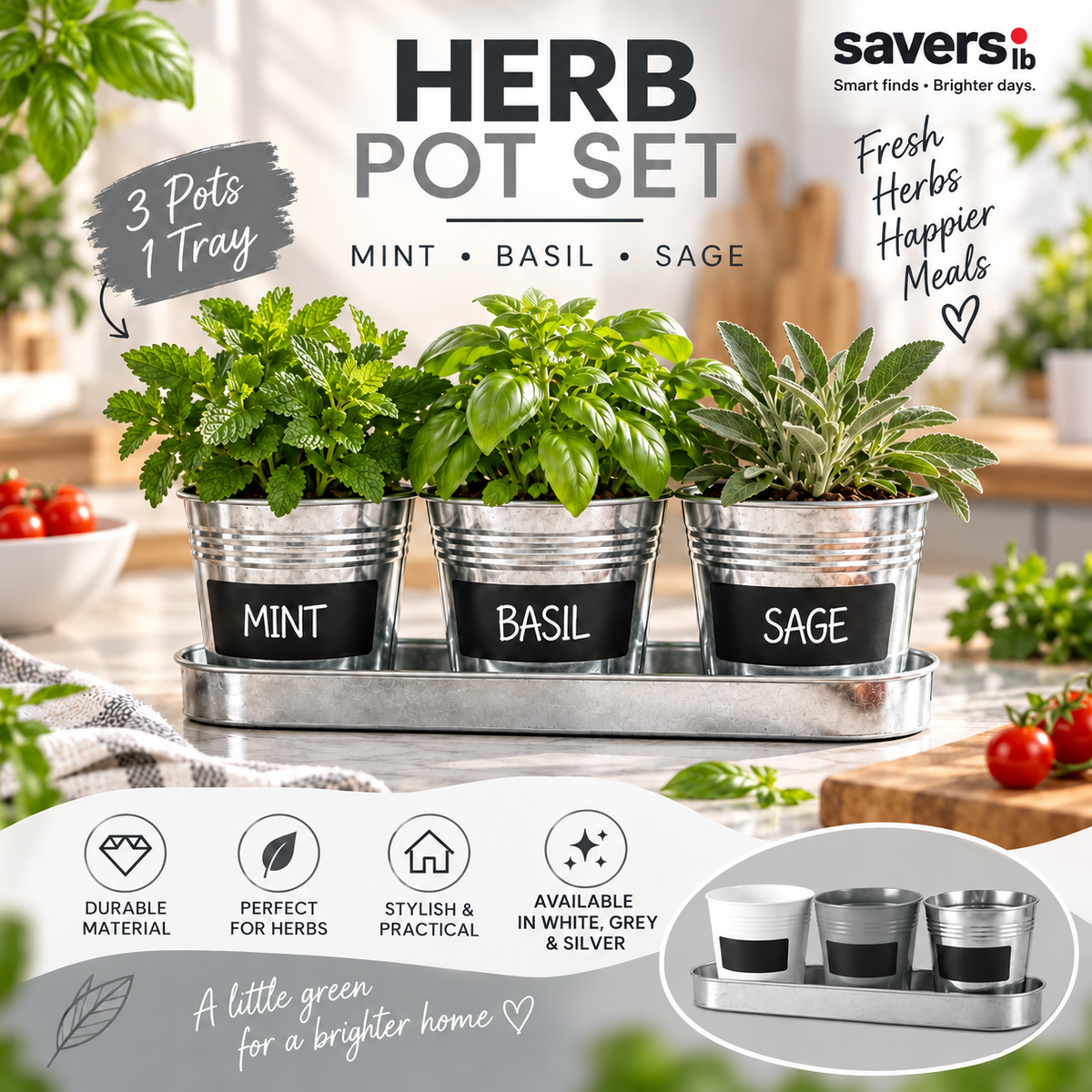 Herb Pot Set