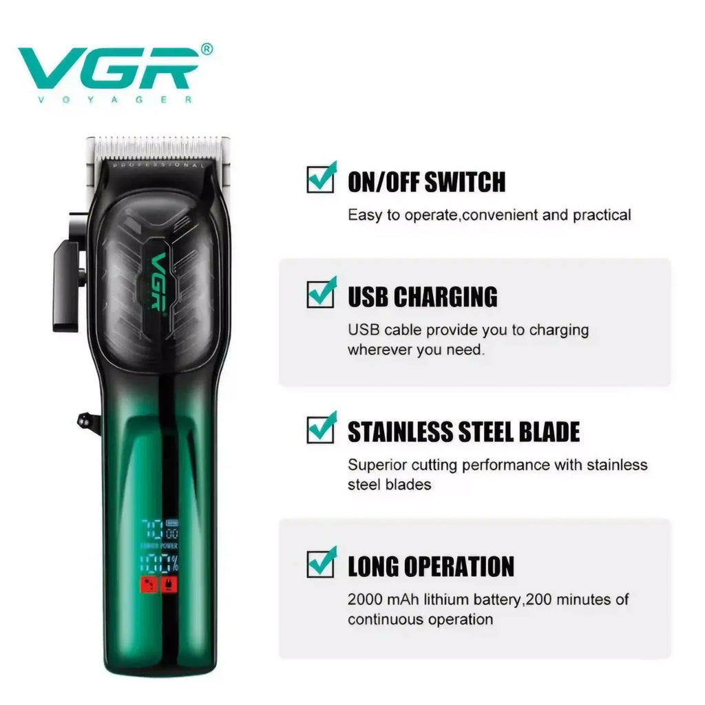 VGR V-654 Professional Hair Clipper Rechargeable