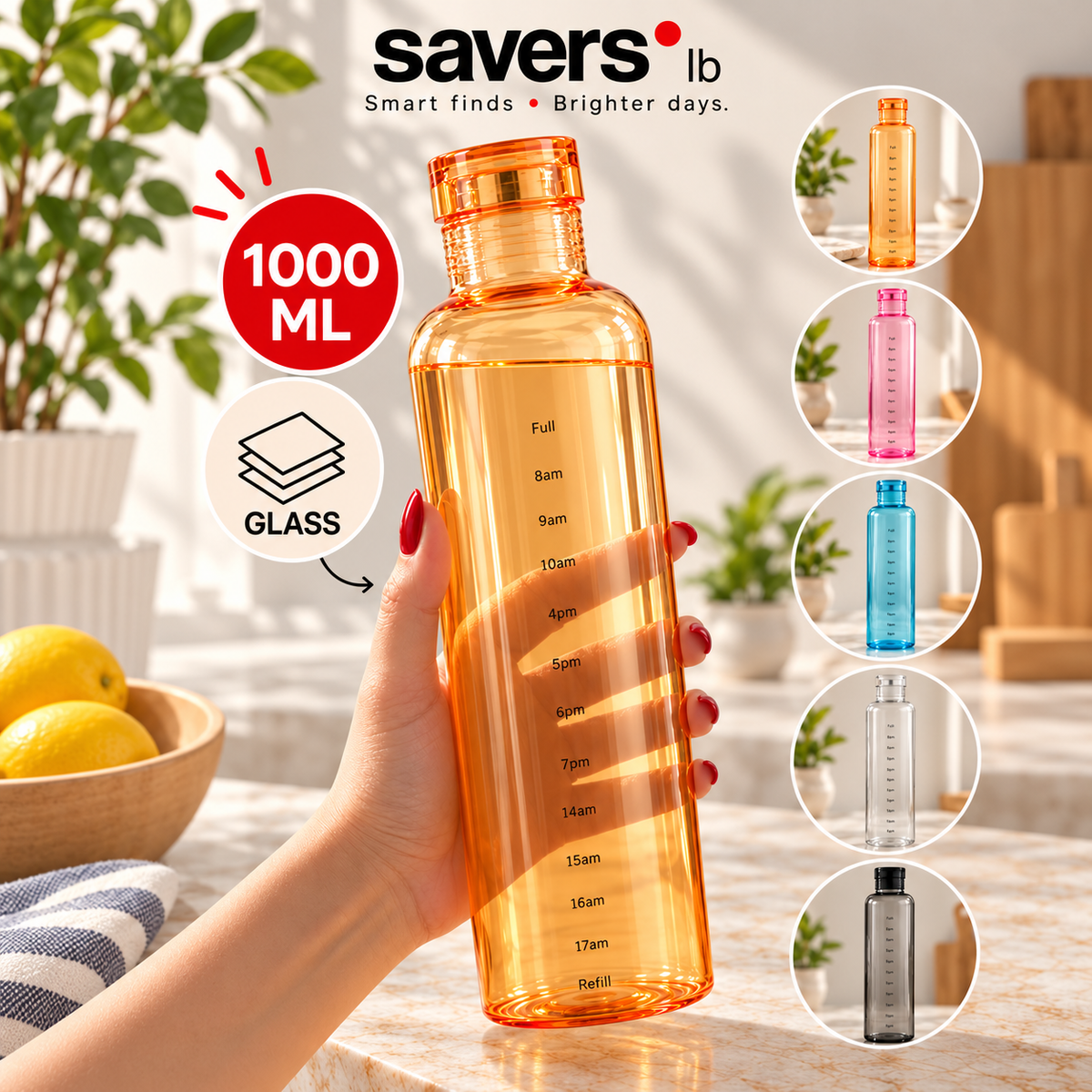 Glass Bottle - 1000ml