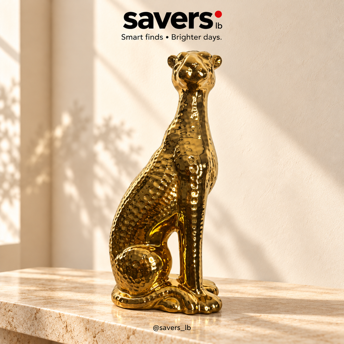 Gold Leopard figurine