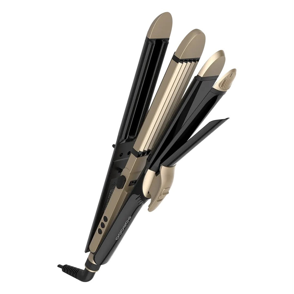 Porodo Lifestyle 4-in-1 Ceramic Hair Styling Iron