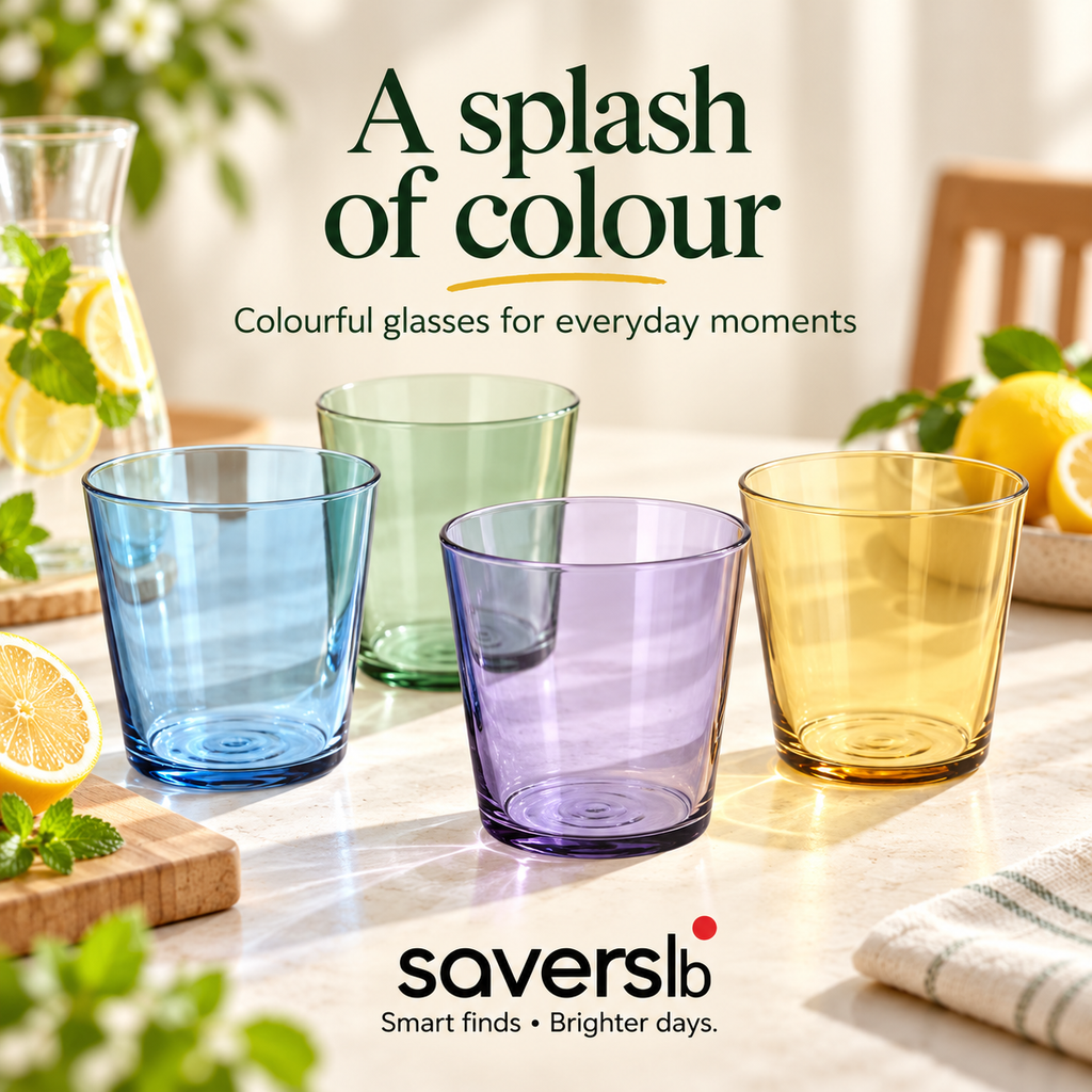 Mixed-colour Drinking Glasses